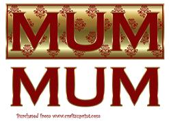 Red and Gold Birthday Mum