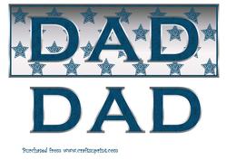 Blue and Silver Dad Birthday