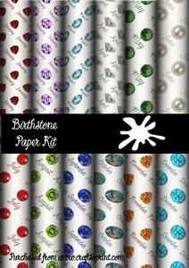 Birthstone Backing Paper Kit