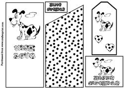 Dalmation Bookmark Card