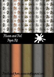 Foil and Flowers Paper Kit