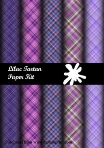 Lilac Tartan Paper Kit