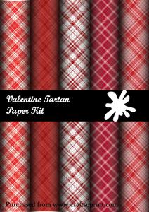Valentine Tartan Paper Kit
