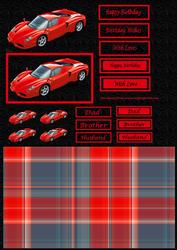 Red Sports Car Birthday