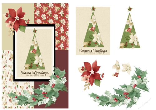 seasons greetings Christmas card