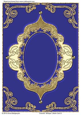 Oriental Whisper Blank Card 5