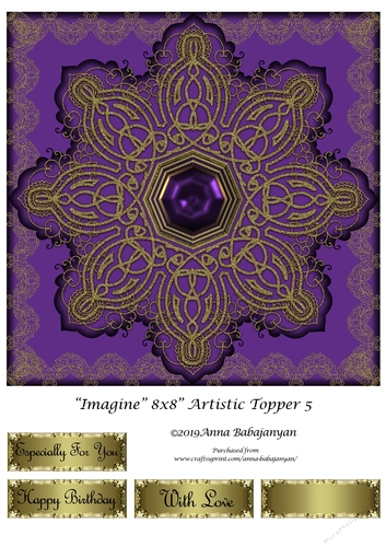 Imagine 8x8 Artistic Topper 5