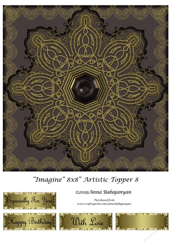 Imagine 8x8 Artistic Topper 8