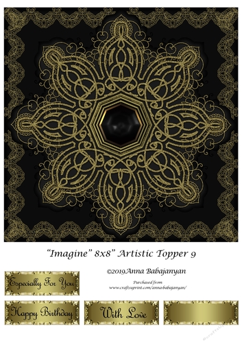 Imagine 8x8 Artistic Topper 9
