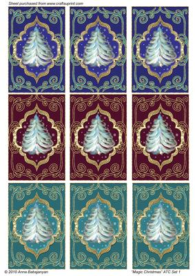 Magic Christmas Atc Set 1