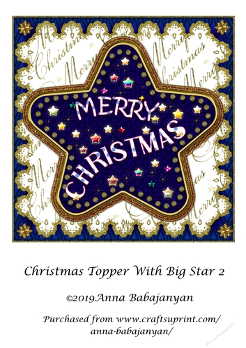 Christmas Topper With Big Star 2