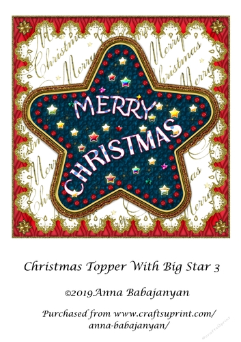 Christmas Topper With Big Star 3