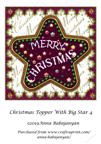 Christmas Topper With Big Star 4