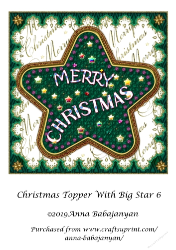 Christmas Topper With Big Star 6