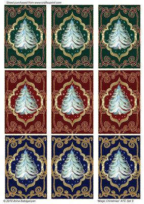 Magic Christmas Atc Set 3