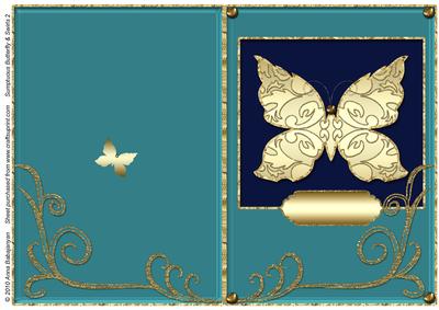 Sumptuous Butterfly & Swirls 2