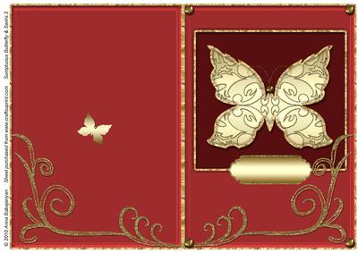 Sumptuous Butterfly & Swirls 3
