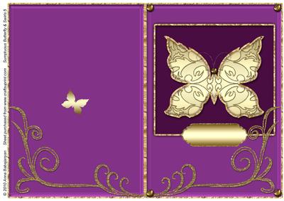 Sumptuous Butterfly & Swirls 5