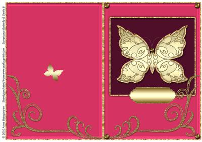 Sumptuous Butterfly & Swirls 6