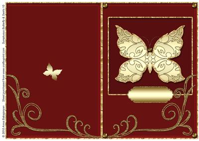 Sumptuous Butterfly & Swirls 10
