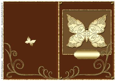 Sumptuous Butterfly & Swirls 12