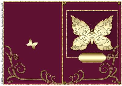 Sumptuous Butterfly & Swirls 13