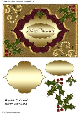 Beautiful Christmas Step by Step Card 2