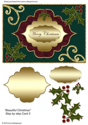 Beautiful Christmas Step by Step Card 3