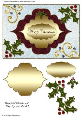 Beautiful Christmas Step by Step Card 7
