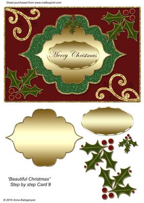 Beautiful Christmas Step by Step Card 9