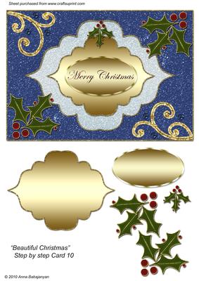Beautiful Christmas Step by Step Card 10