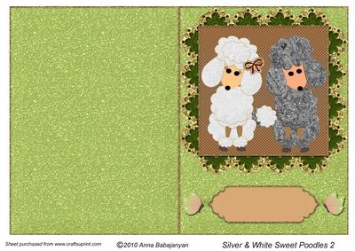 Silver & White Sweet Poodles 2