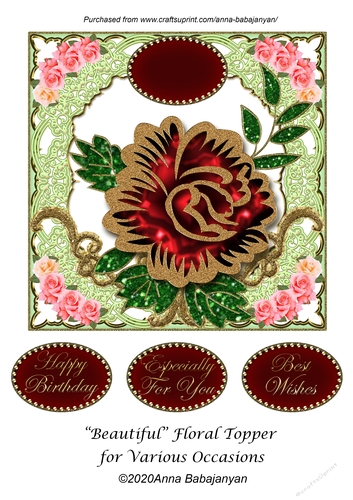 Beautiful Floral Topper for Various Occasions