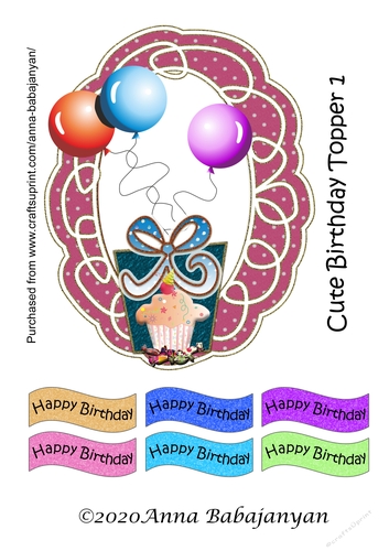 Cute Birthday Topper 1
