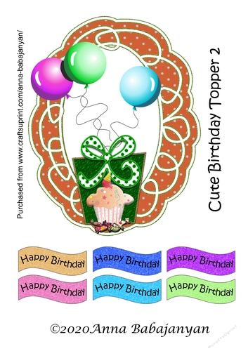 Cute Birthday Topper 2
