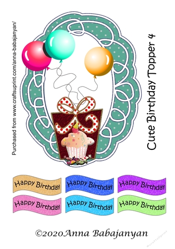 Cute Birthday Topper 4