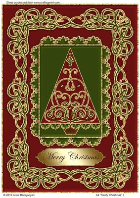 A4 "swirly Christmas" 1
