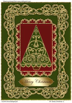 A4 "swirly Christmas" 2