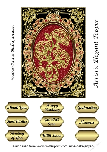 Artistic Elegant Topper