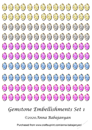 Gemstone Embellishments Set 1