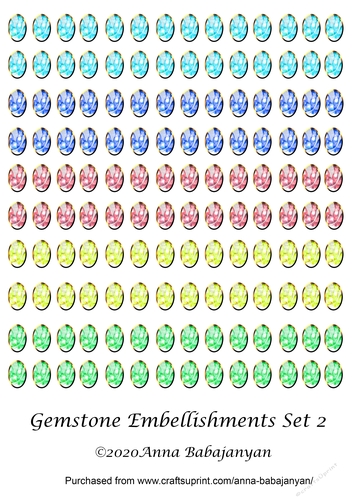 Gemstone Embellishments Set 2