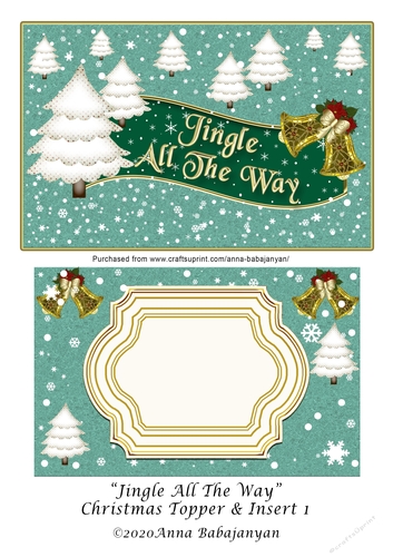 Jingle All The Way Christmas Topper & Insert 1
