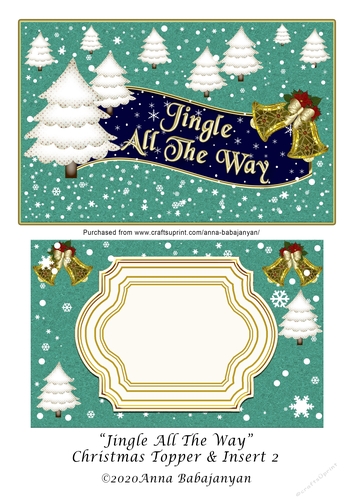 Jingle All The Way Christmas Topper & Insert 2