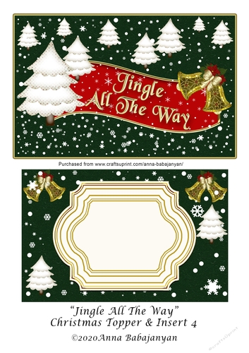 Jingle All The Way Christmas Topper & Insert 4