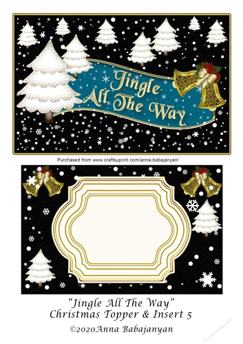 Jingle All The Way Christmas Topper & Insert 5
