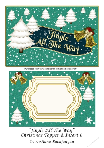 Jingle All The Way Christmas Topper & Insert 6