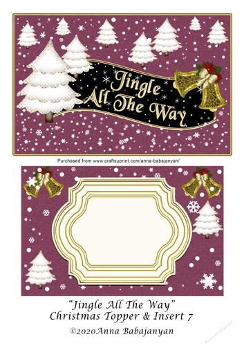 Jingle All The Way Christmas Topper & Insert 7