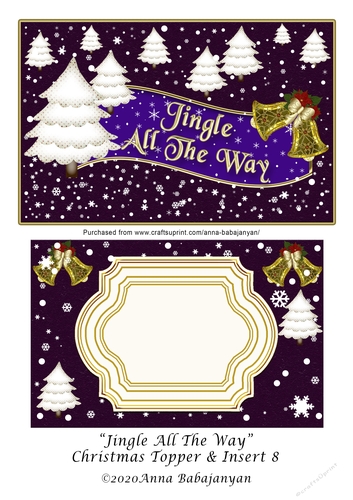 Jingle All The Way Christmas Topper & Insert 8