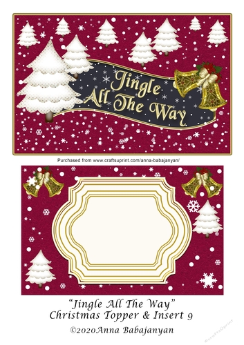 Jingle All The Way Christmas Topper & Insert 9