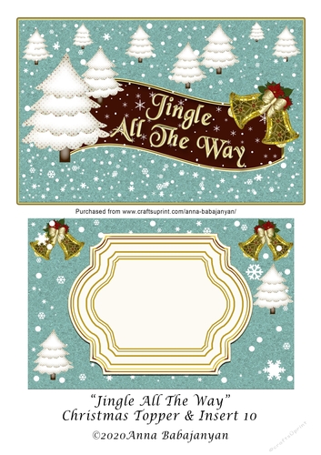 Jingle All The Way Christmas Topper & Insert 10